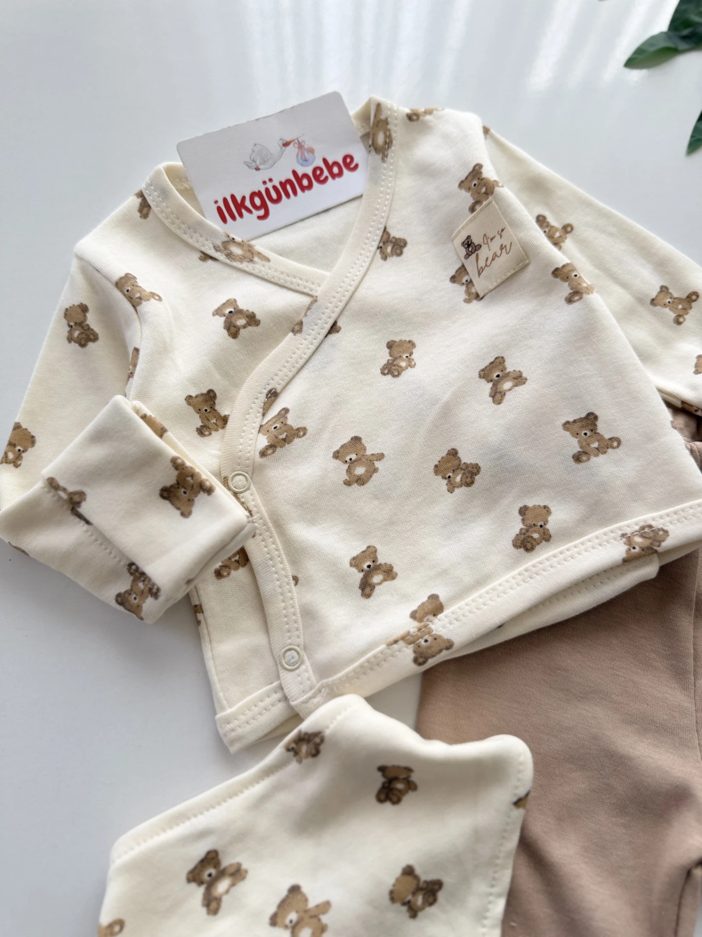 Teddy %100 Pamuk Yenidoğan Set