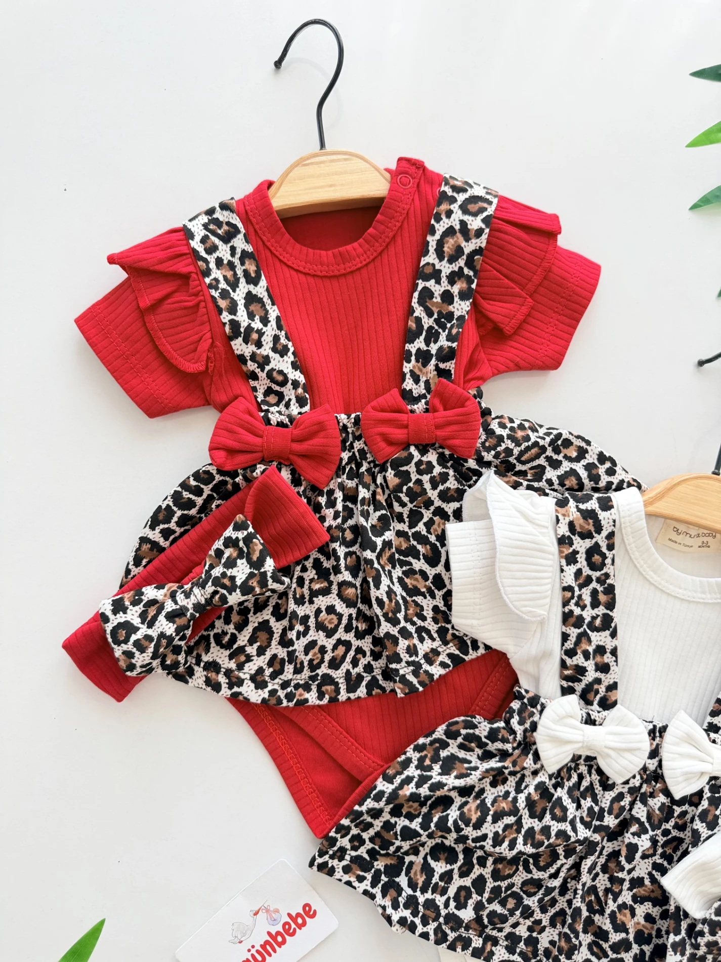 Leogirl 3 Parça Bandanalı Romper Set