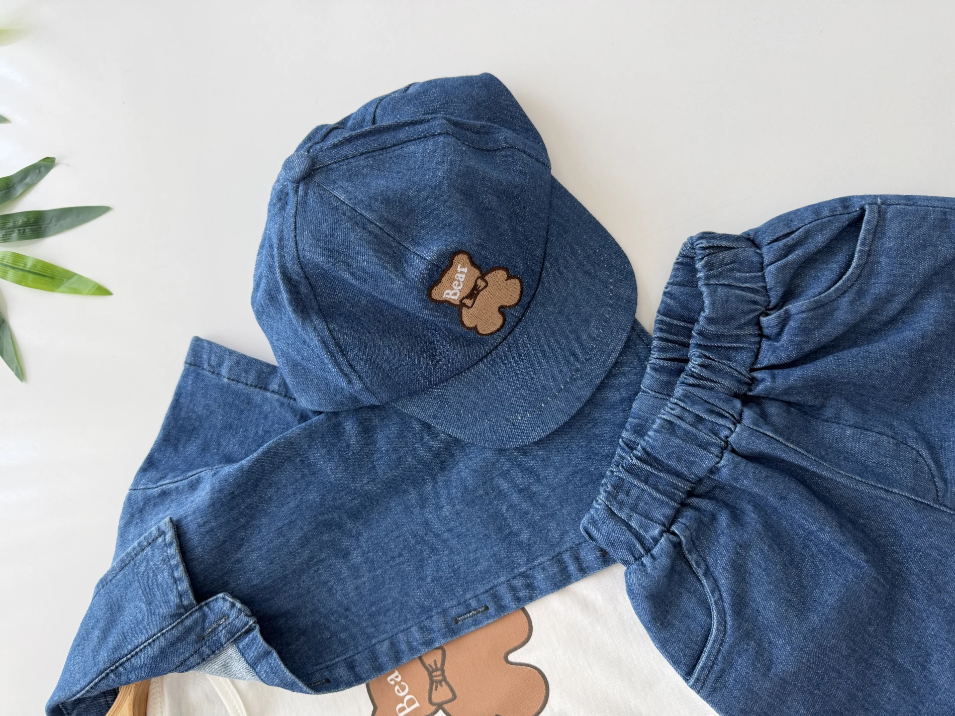 Bear Kot Denim Serisi: 4'lü Bebek Takımı