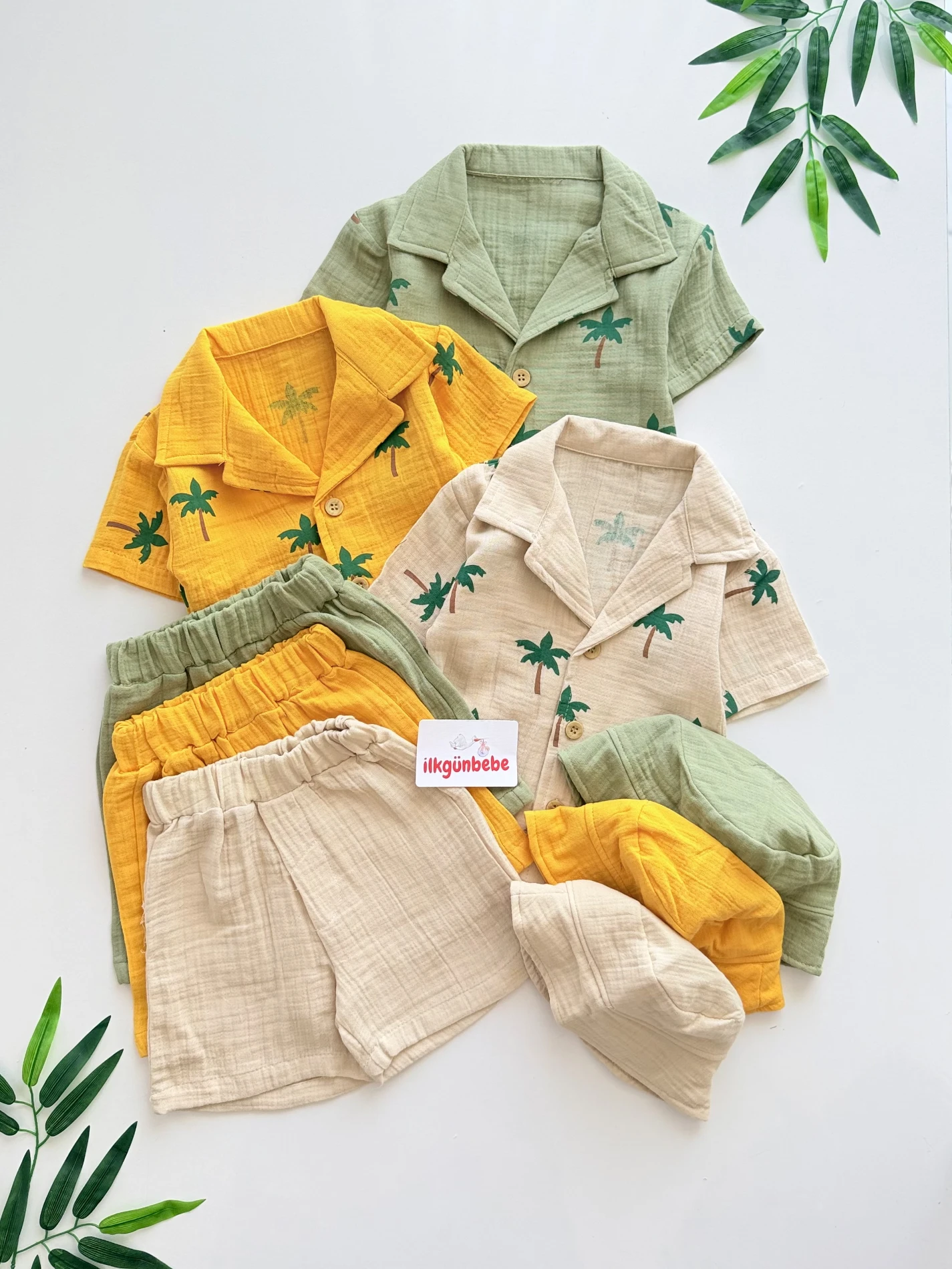 Palm Beach 3’lü Müslin Set