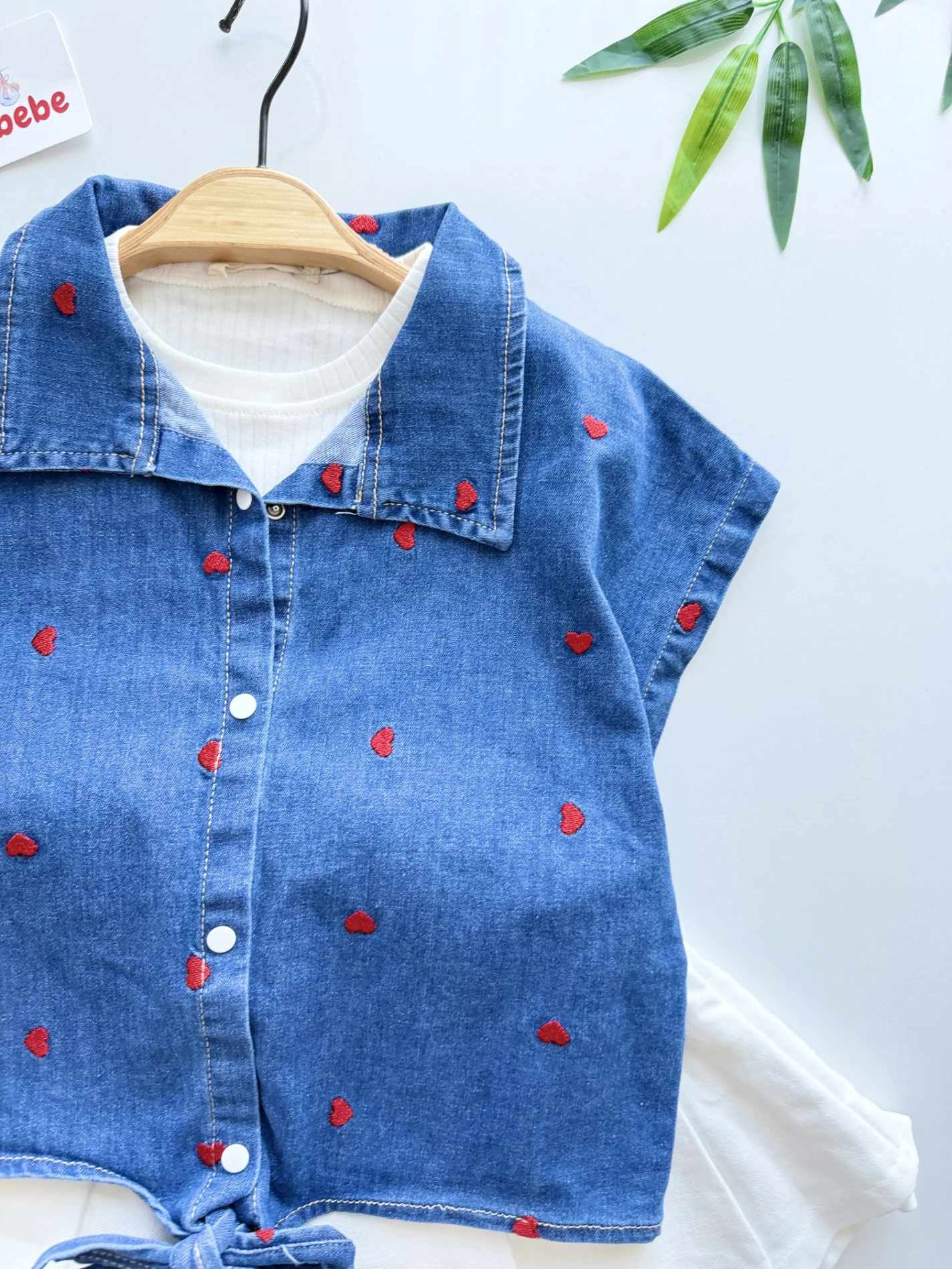 Kalpli Denim Şort Etekli 3’lü KotTakım