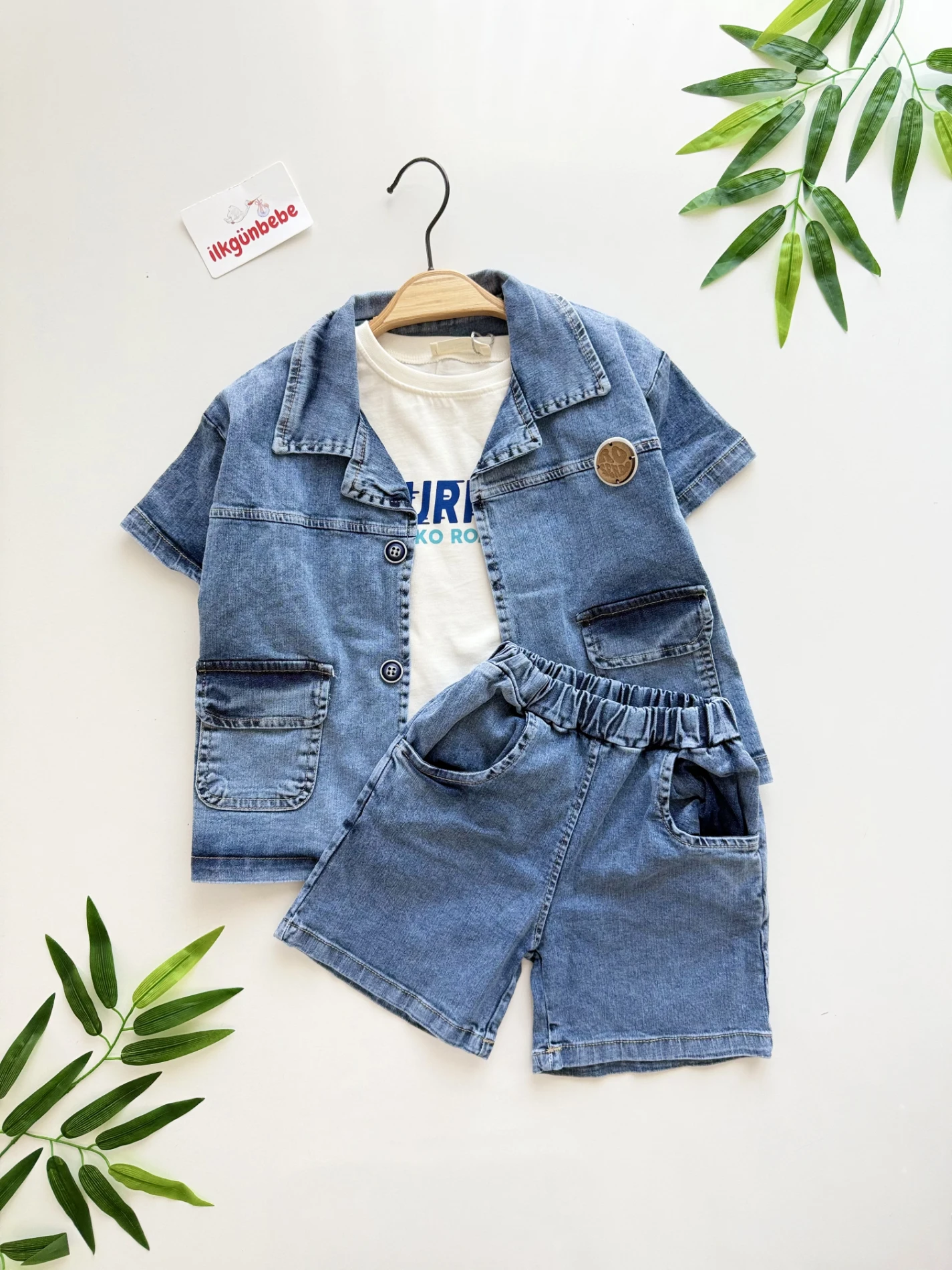 Cool Baby Denim Kot 3’lü Takım