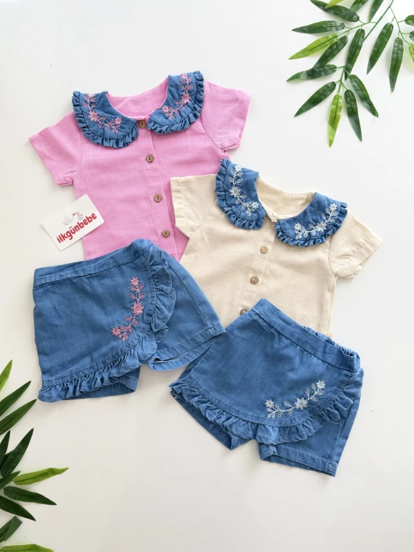 Little Daisy Keten 2’li Takım