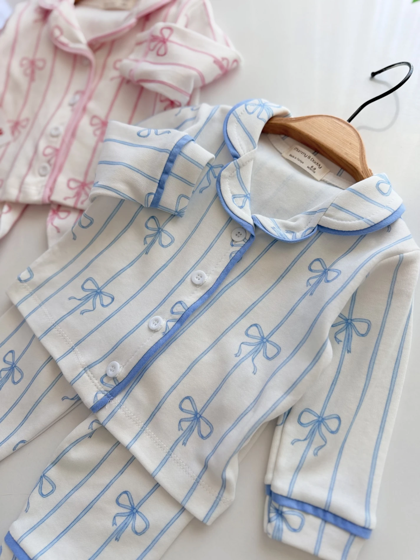 Fiyonklu  Bebe Yakalı Pinterest Pijama