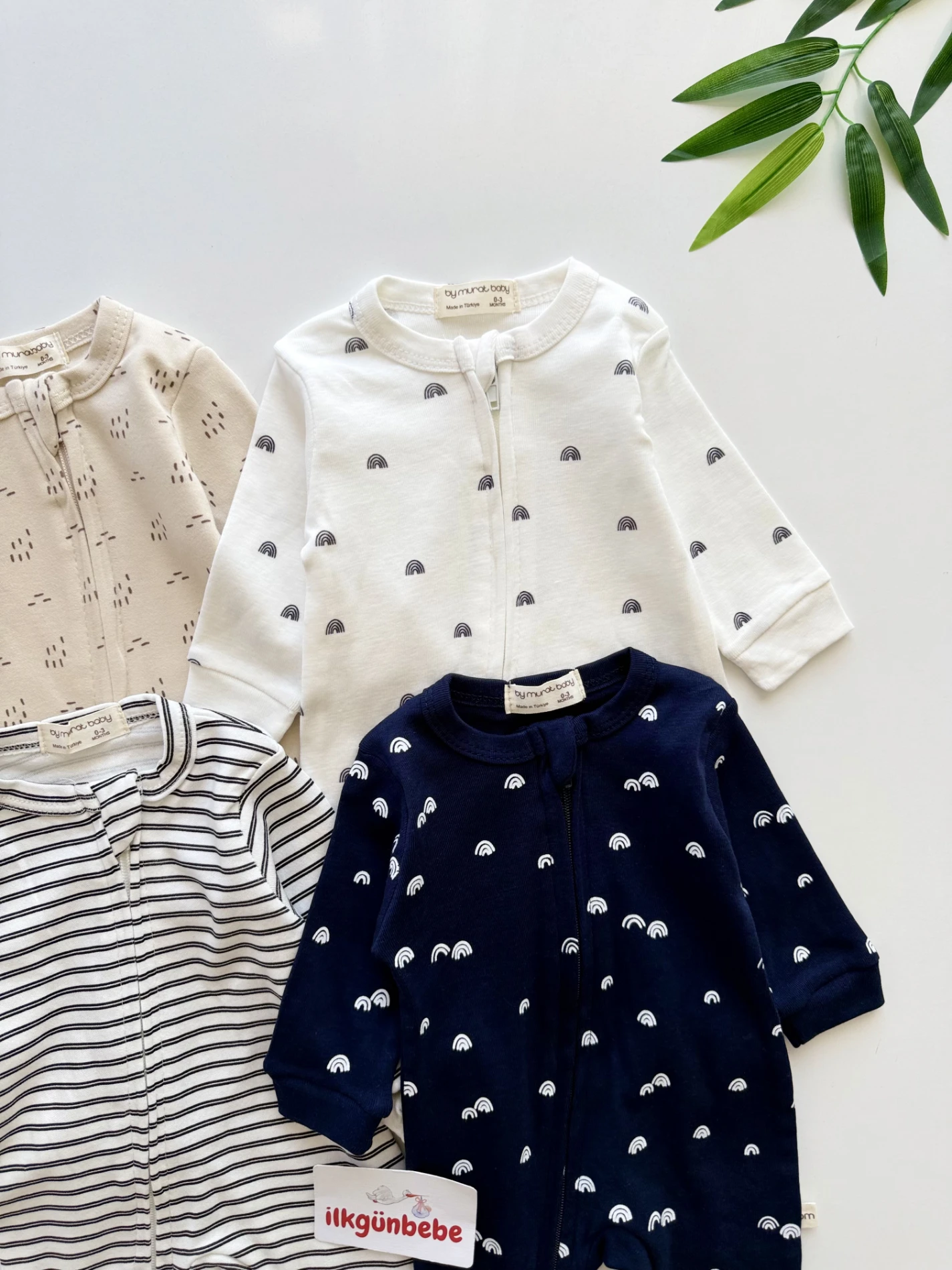 Soft Basic Çizgili %100 Pamuk 4’lü Set