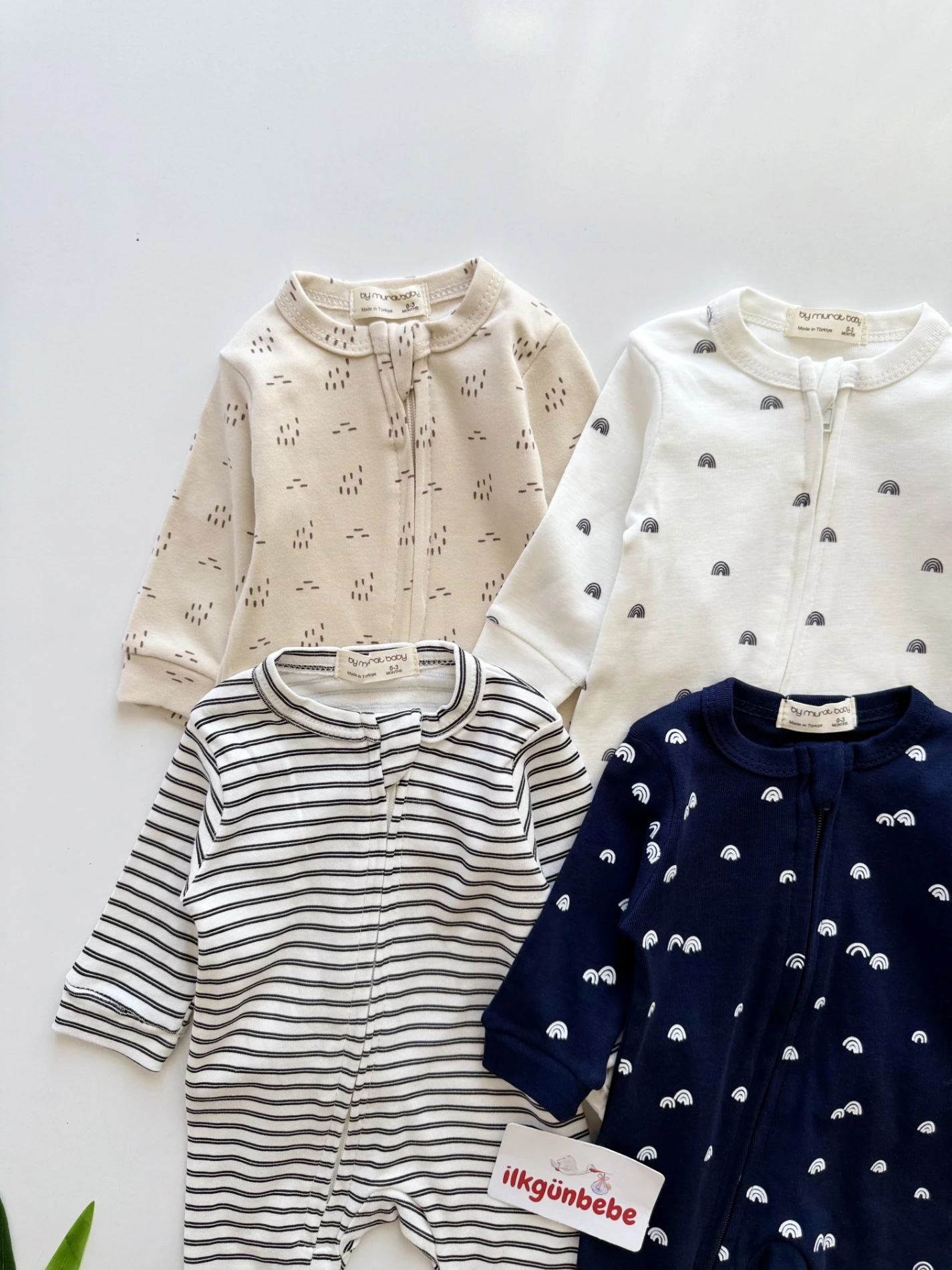 Soft Basic Çizgili %100 Pamuk 4’lü Set