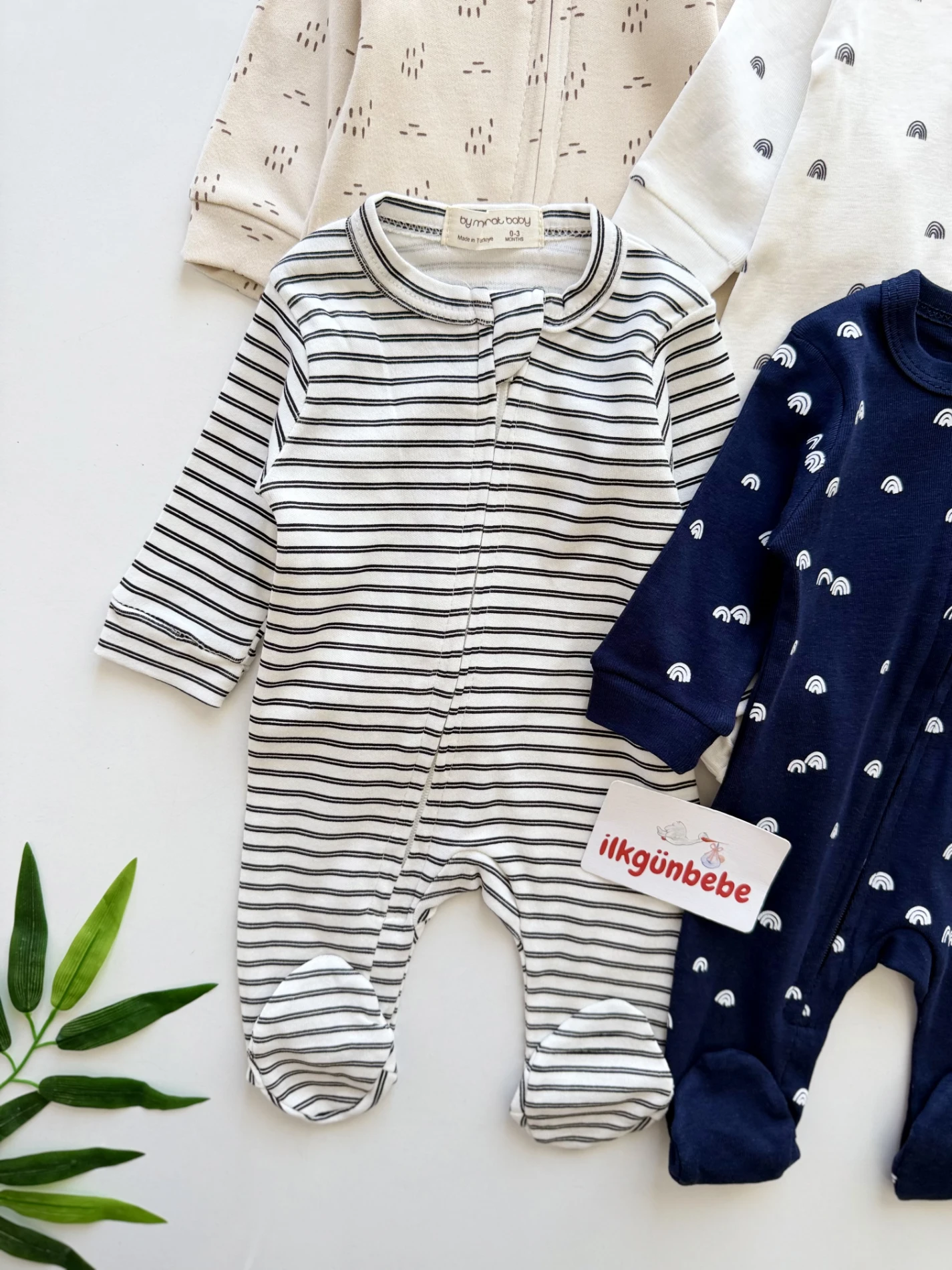 Soft Basic Çizgili %100 Pamuk 4’lü Set