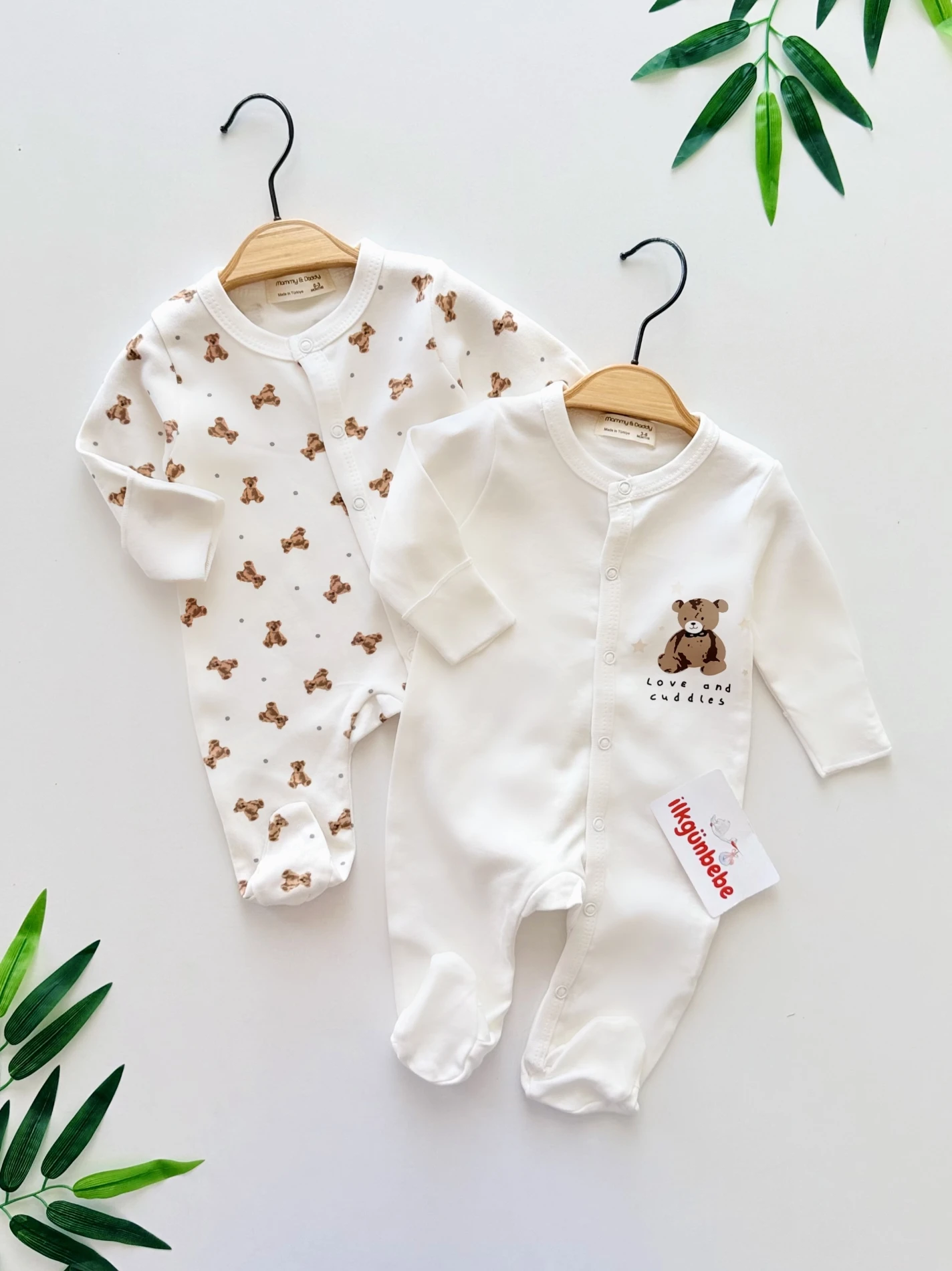 Teddy Bear %100 Pamuk Tulum Set
