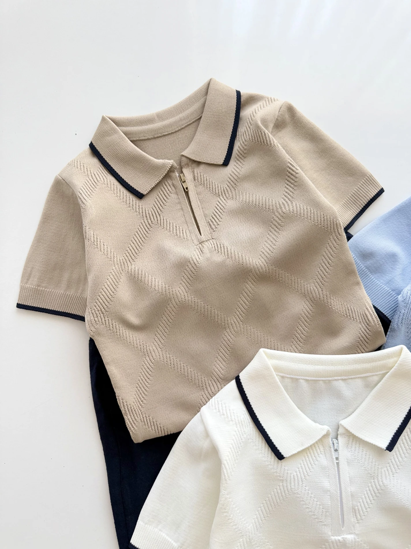 Classic Boy Kaprili Yazlık Triko Polo Takım