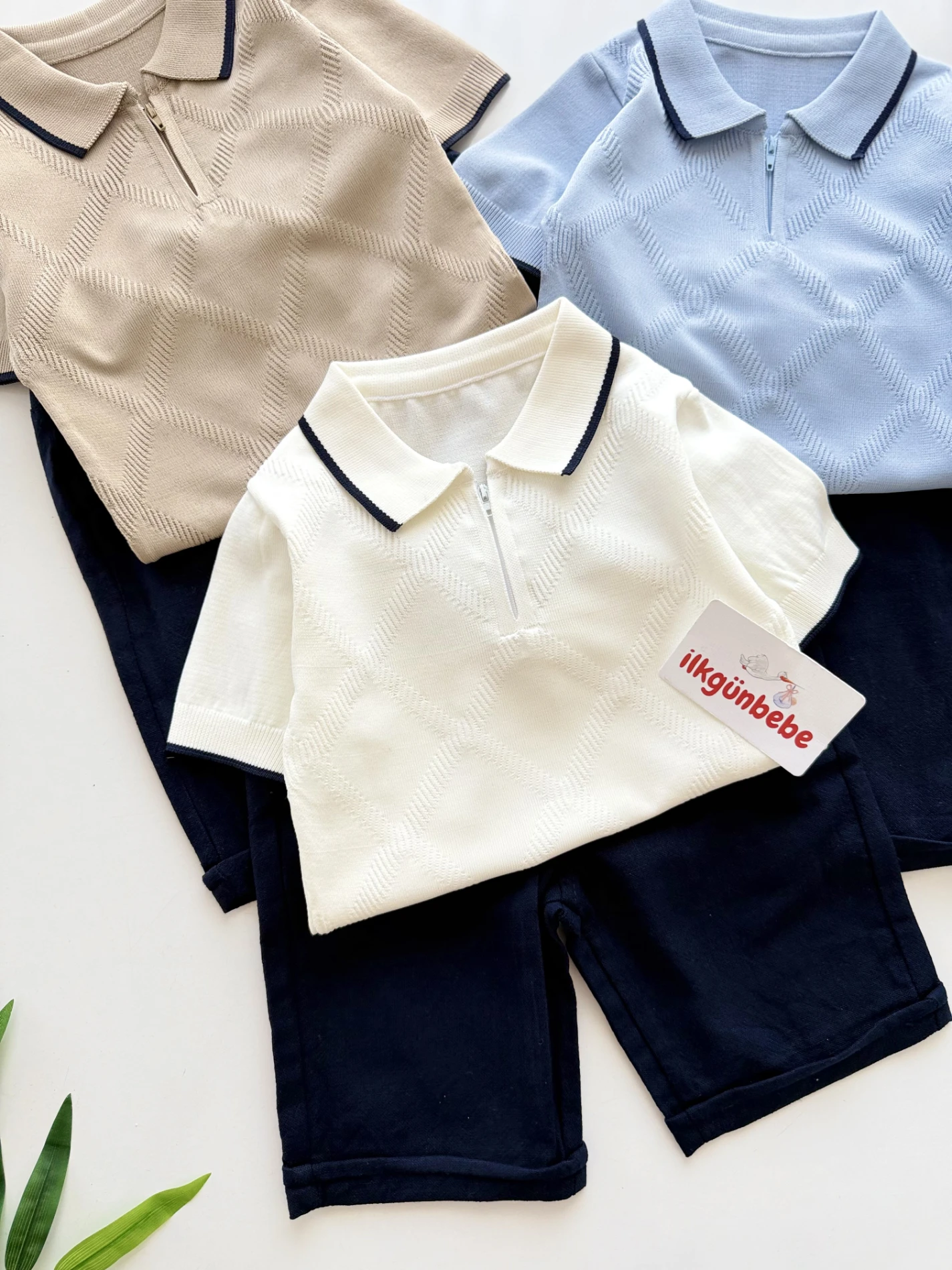 Classic Boy Kaprili Yazlık Triko Polo Takım