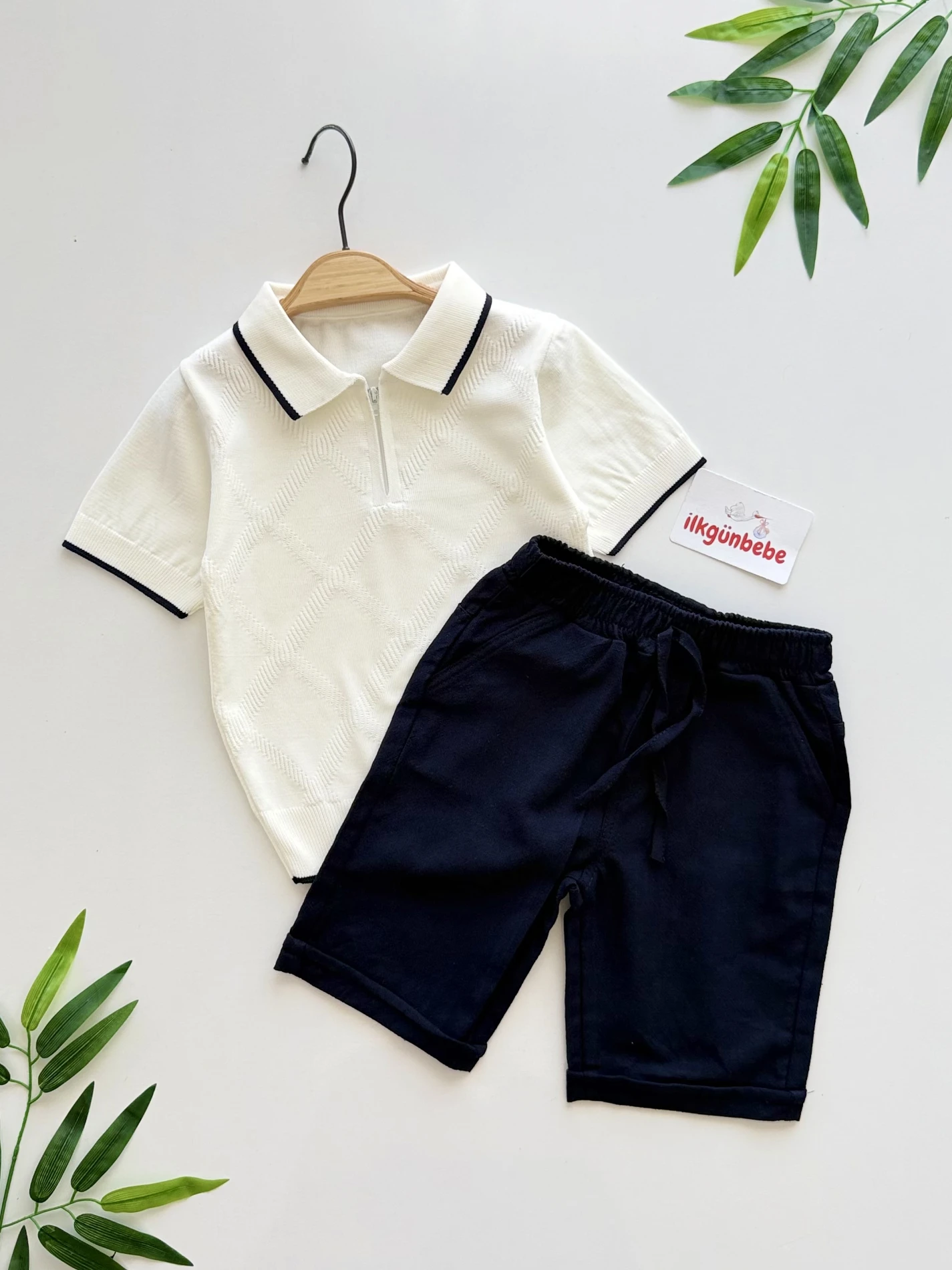 Classic Boy Kaprili Yazlık Triko Polo Takım