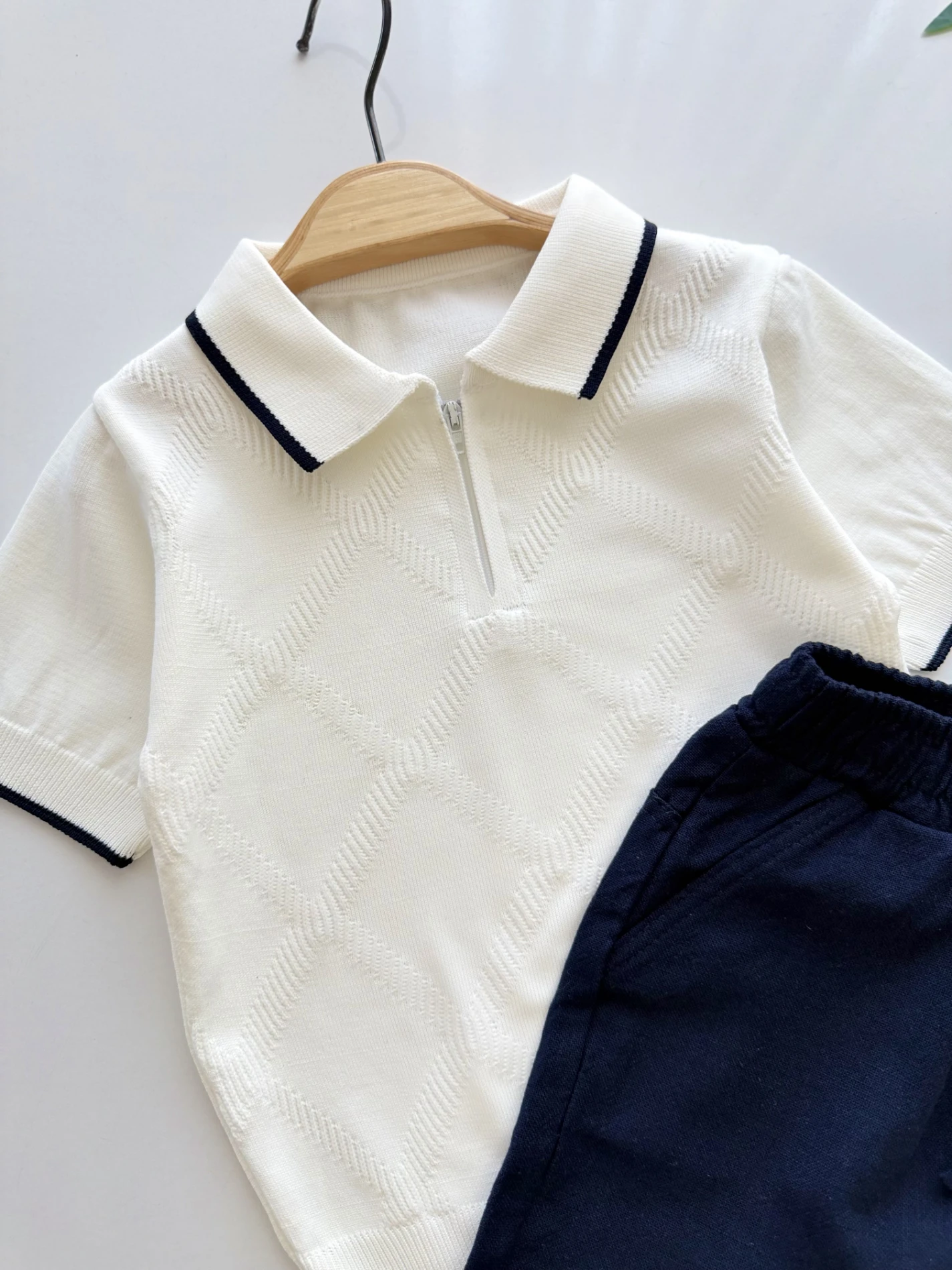 Classic Boy Kaprili Yazlık Triko Polo Takım