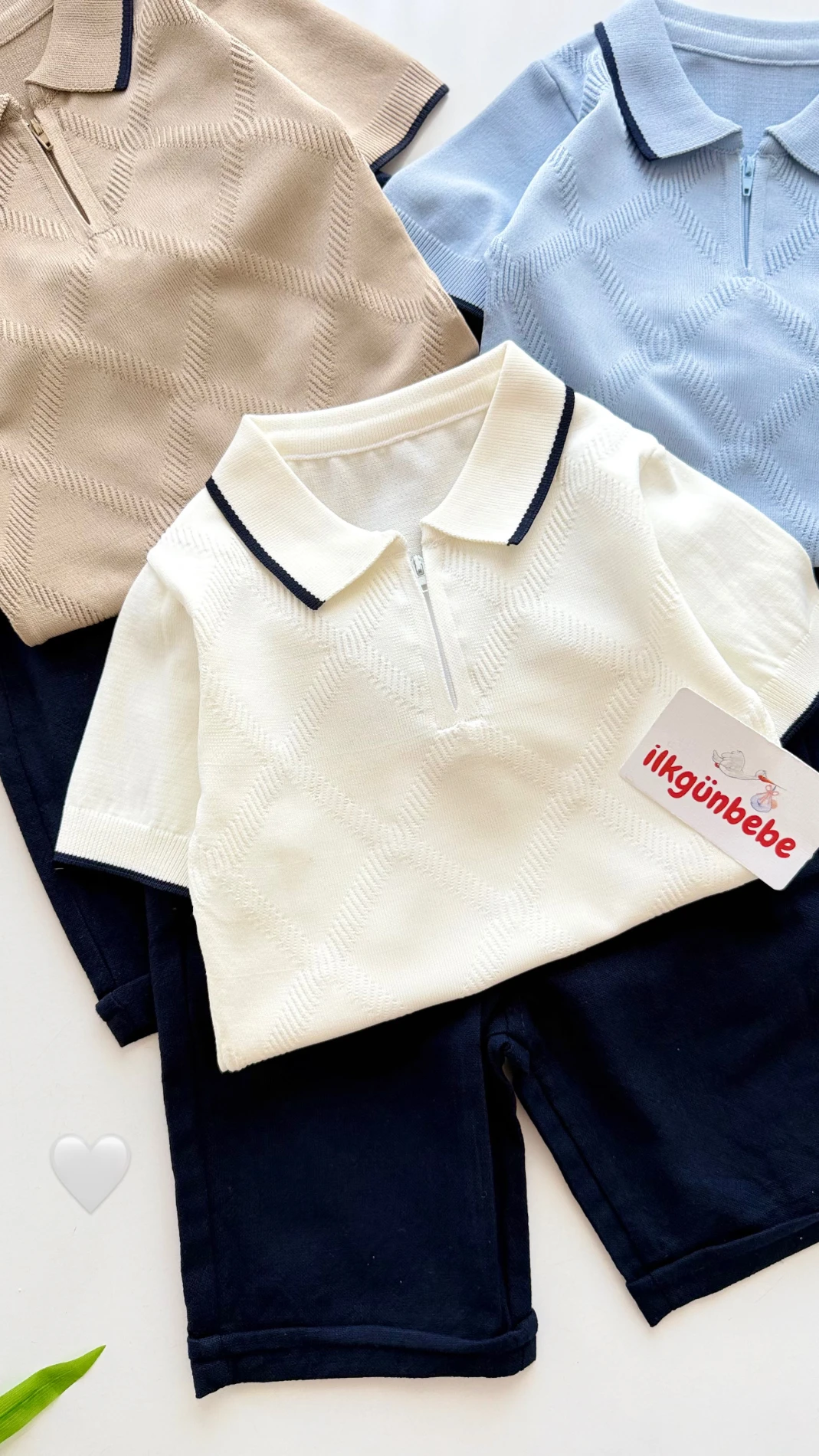 Classic Boy Kaprili Yazlık Triko Polo Takım