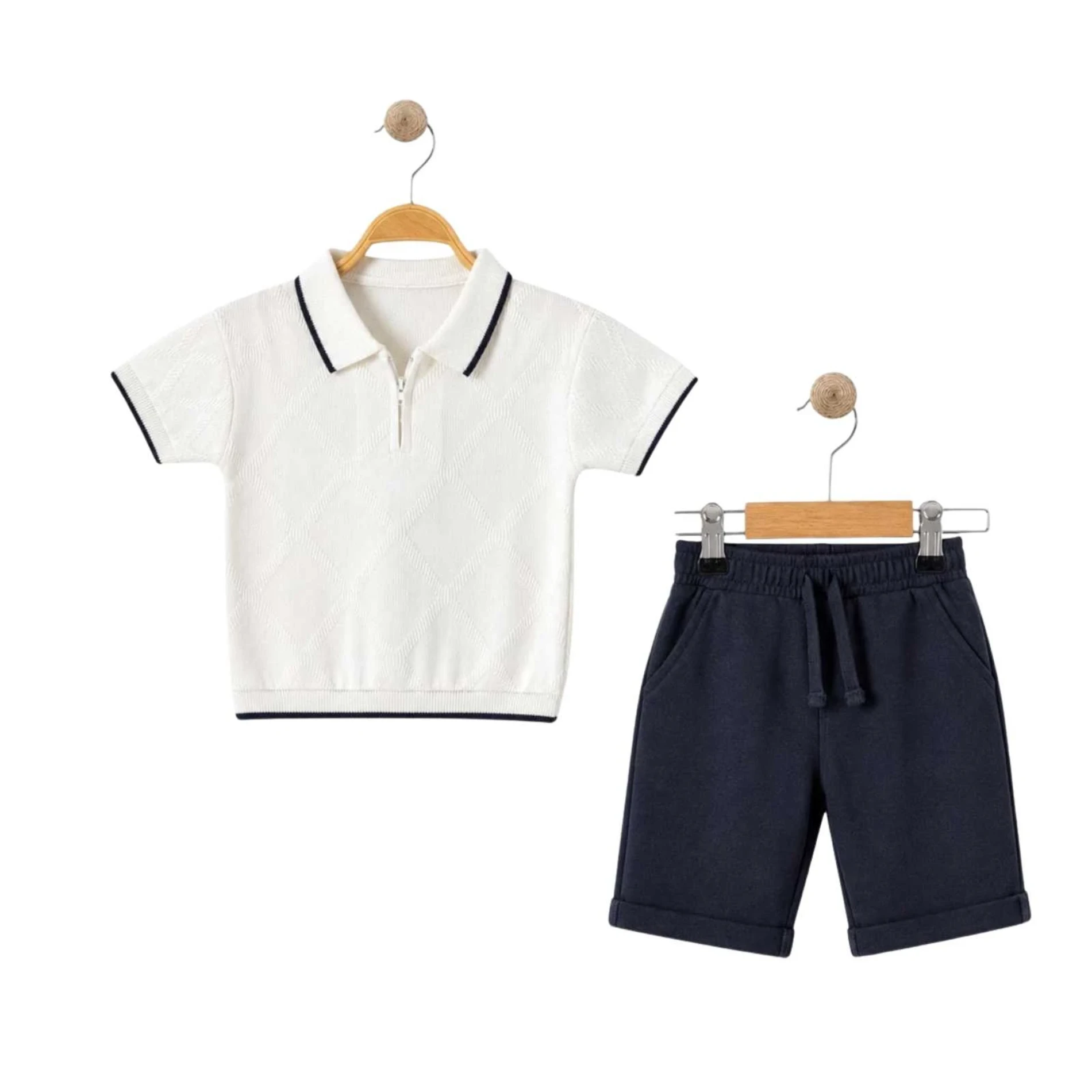Classic Boy Kaprili Yazlık Triko Polo Takım