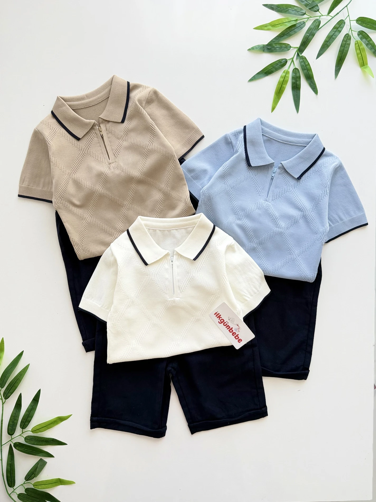 Classic Boy Kaprili Yazlık Triko Polo Takım