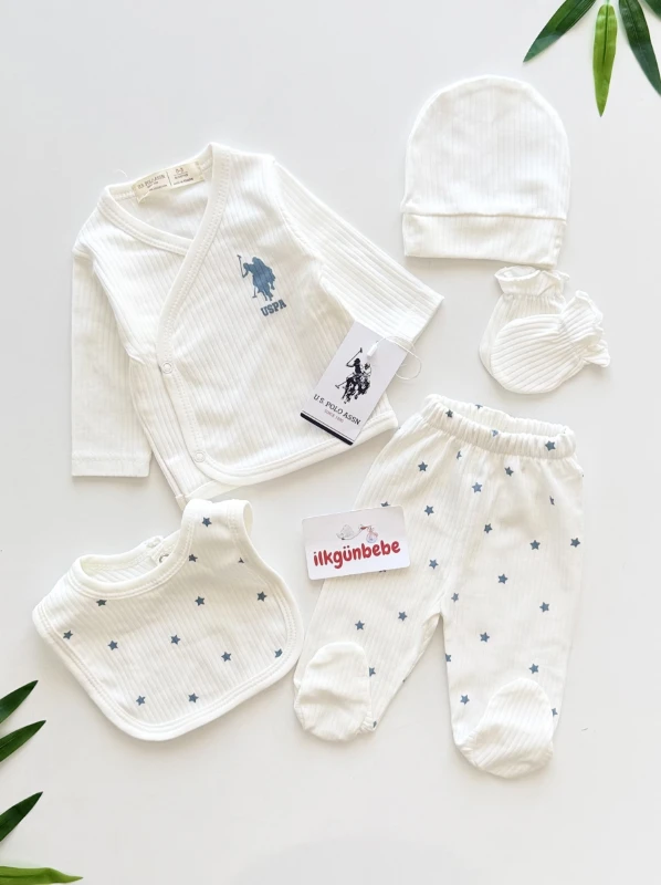 Marka Yenidoğan 5 Parça %100 pamuk set