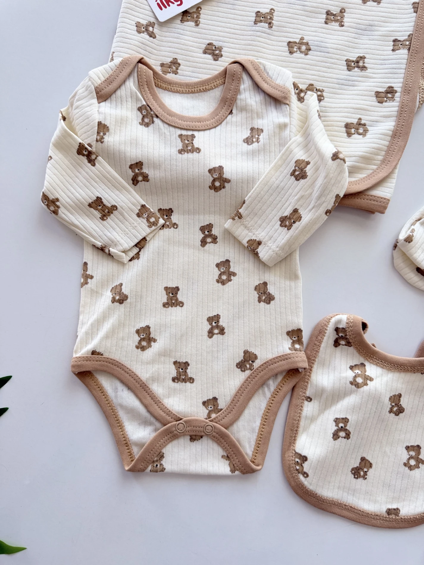 Teddy Pinterest   7 Parça %100 Pamuk Yenidoğan Set