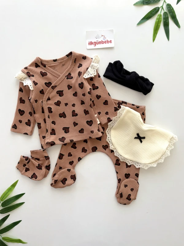 Leogirl  %100 Pamuk Yumuşacık Premium  5 Parça Set