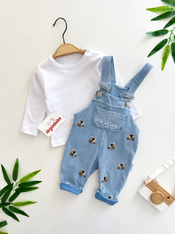 Little Dog Lover Likralı Kot Kumaş Badili 2’li Takım