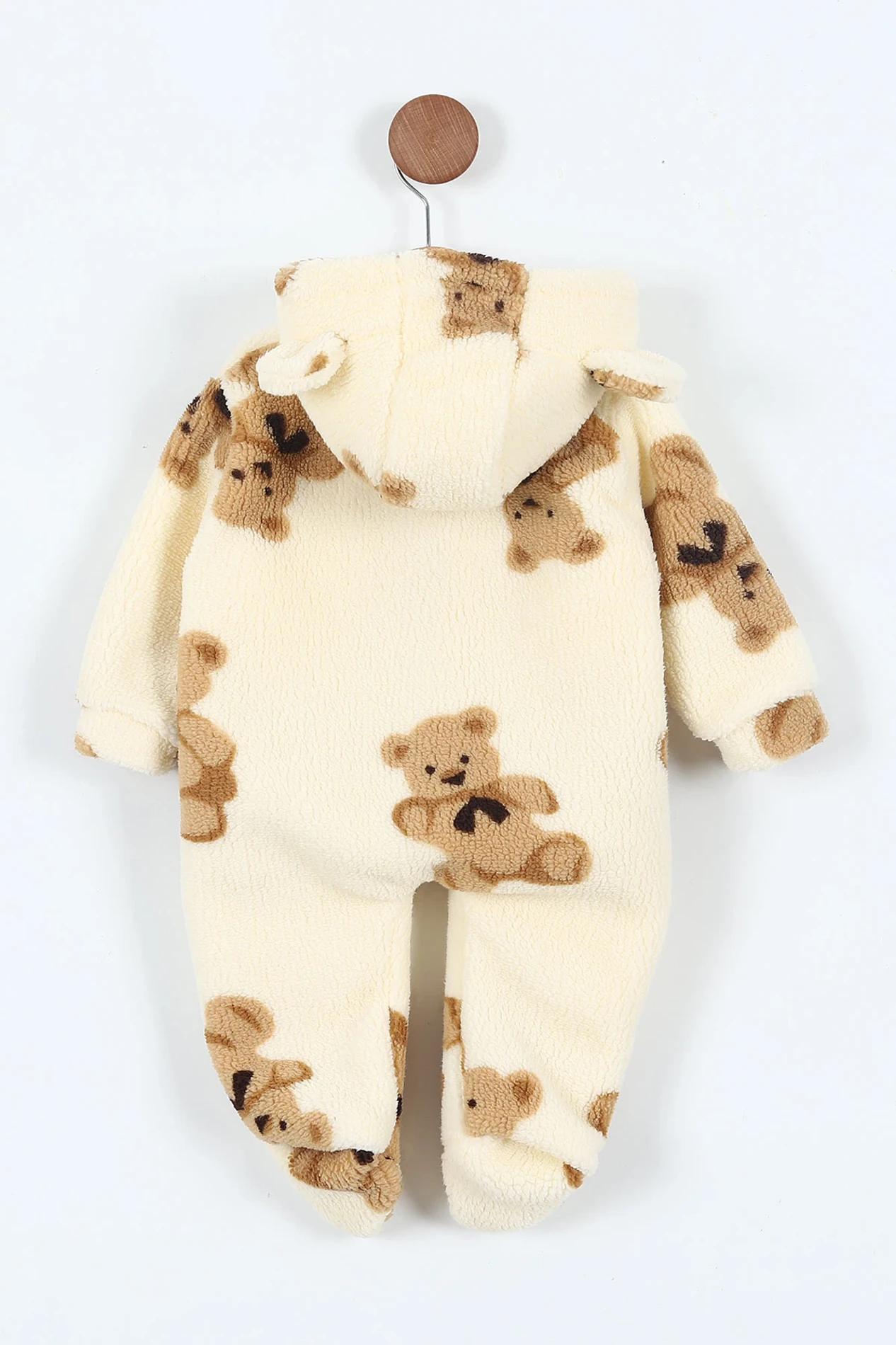 Teddy Bear Astarlı Premium Kışlık Welsoft Polar Tulum 