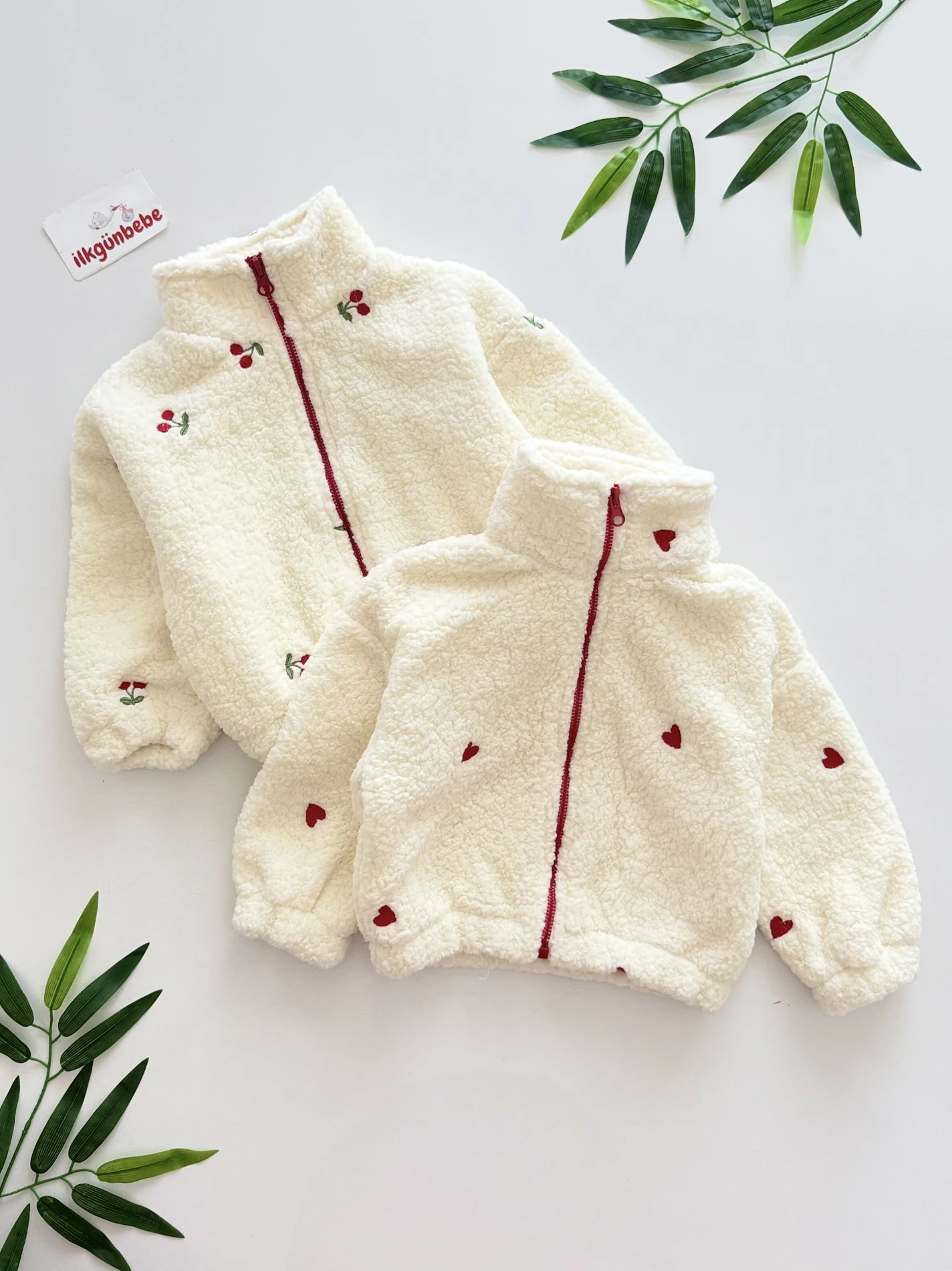 Cherry Peluş Astarlı Premium Mont Ceket