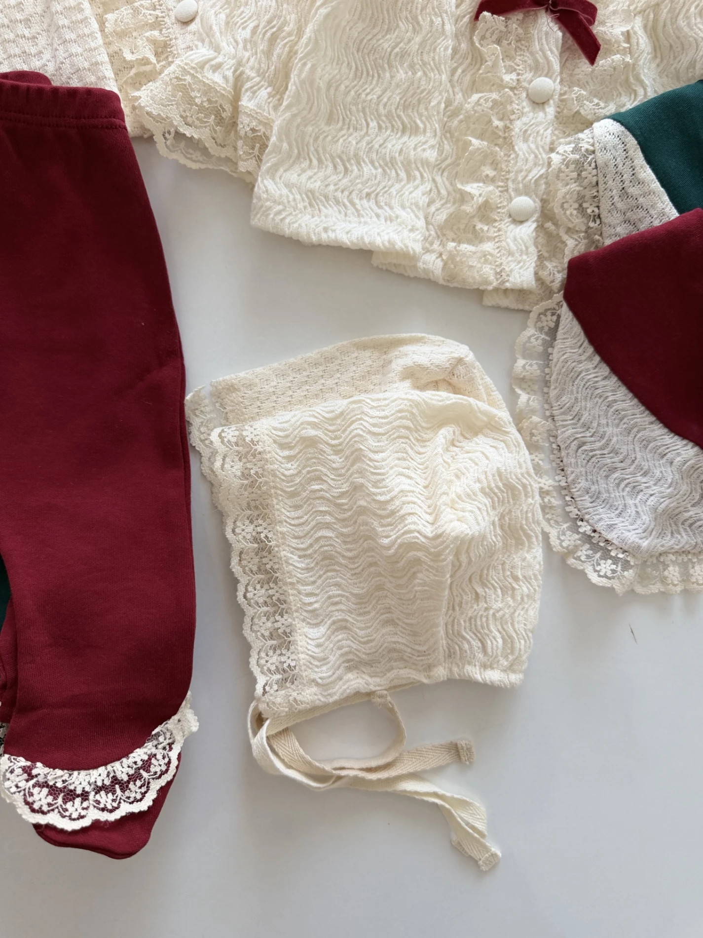 Venessa Güpürlü %100 Pamuk 5li Hastane Çıkışı Set