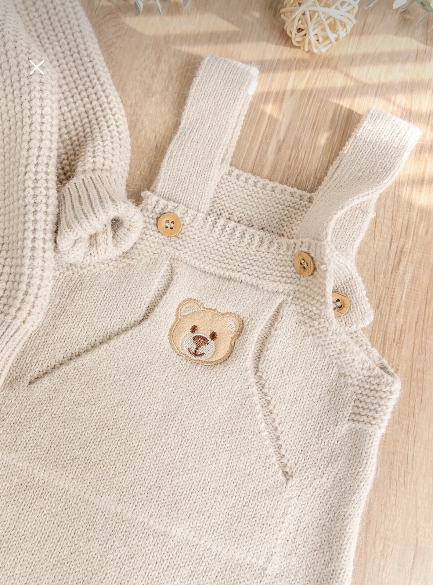 Teddy Bear Premium Örgü Salopet & Hırka 