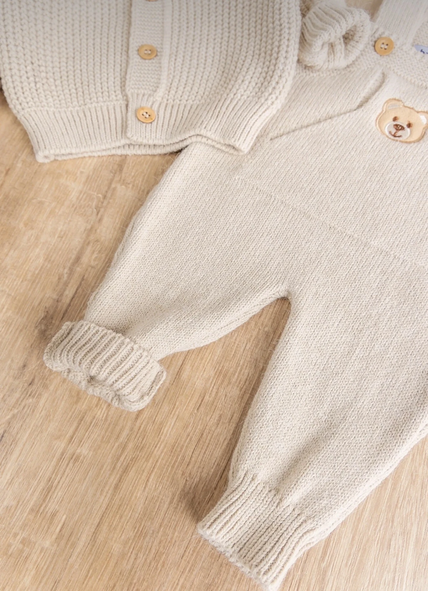Teddy Bear Premium Örgü Salopet & Hırka 
