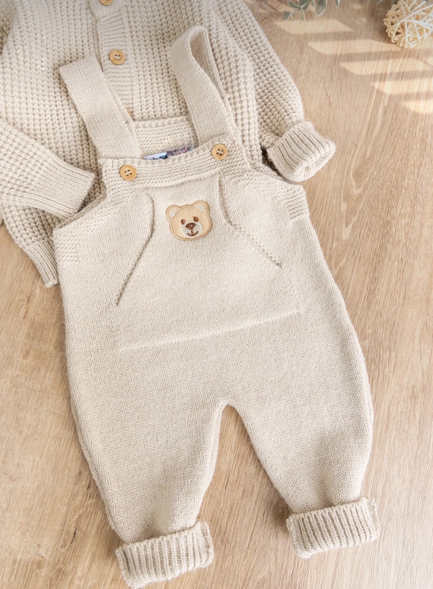 Teddy Bear Premium Örgü Salopet & Hırka 