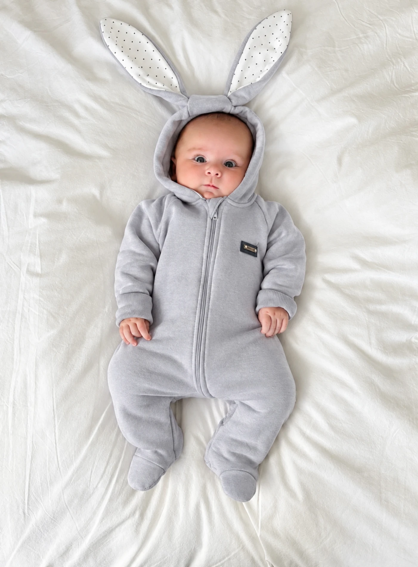 Tavşan Kulaklı Rabbit 3 İp Şardonlu Tulum