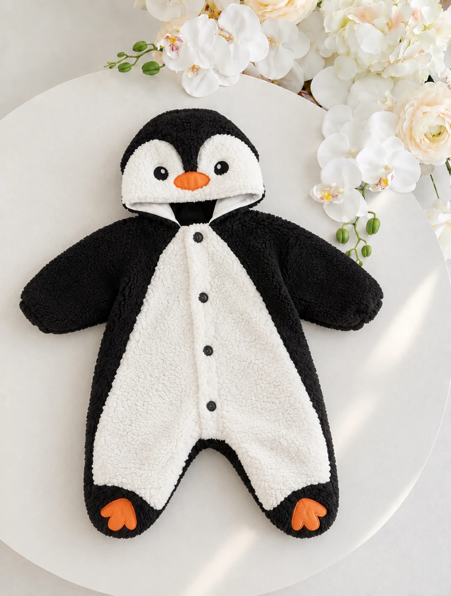Penguen Peluş Unisex Welsoft Yıldız Tulum