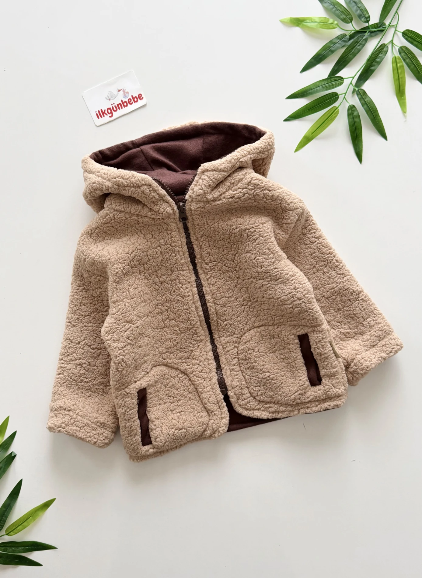 Harry Peluş Kapüşonlu Astarlı Premium Mont Ceket