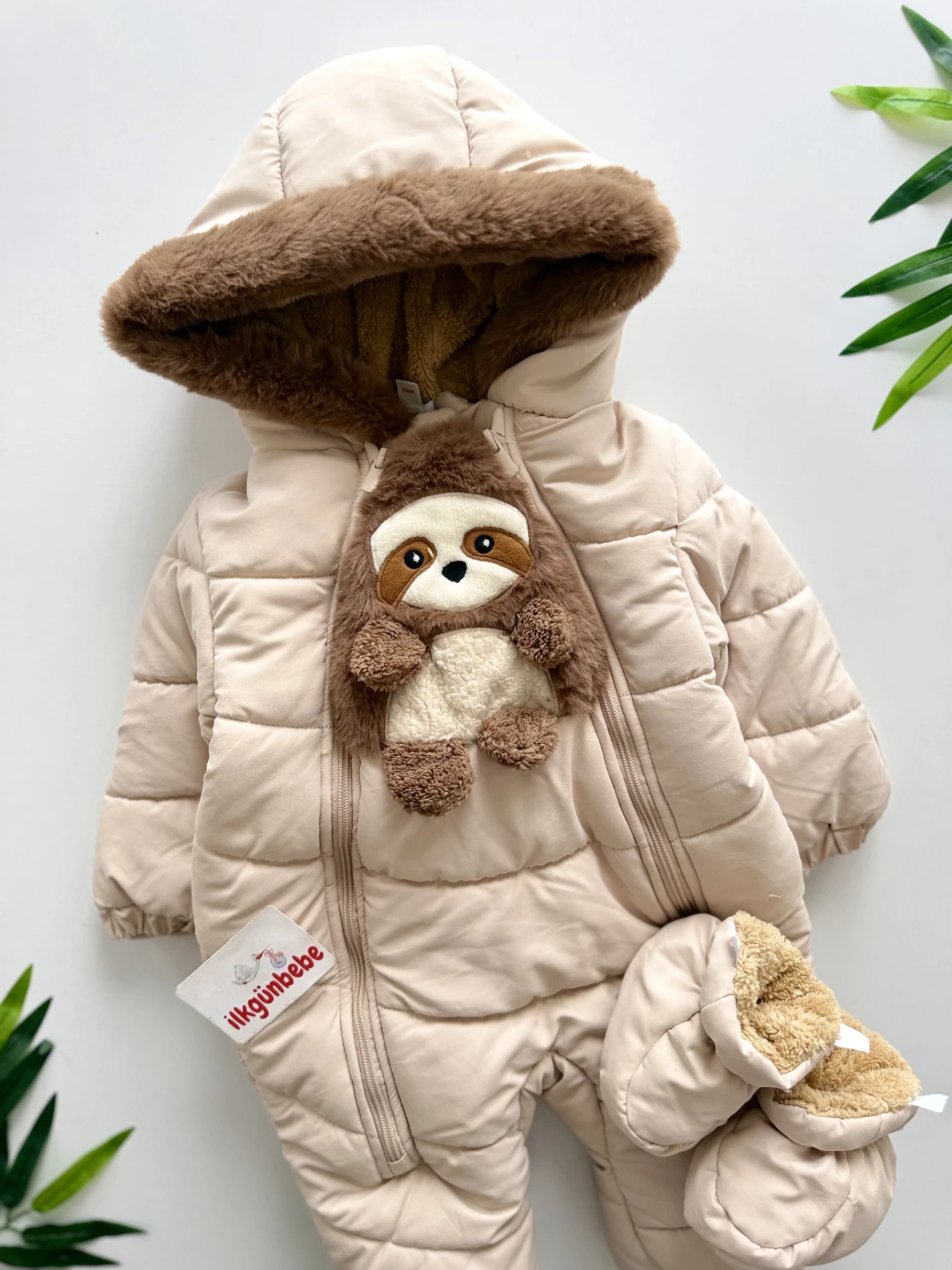 Premium Luxury Tak Çıkar Patikli İçi Polar Kışlık Kozmonot Unisex Tulum
