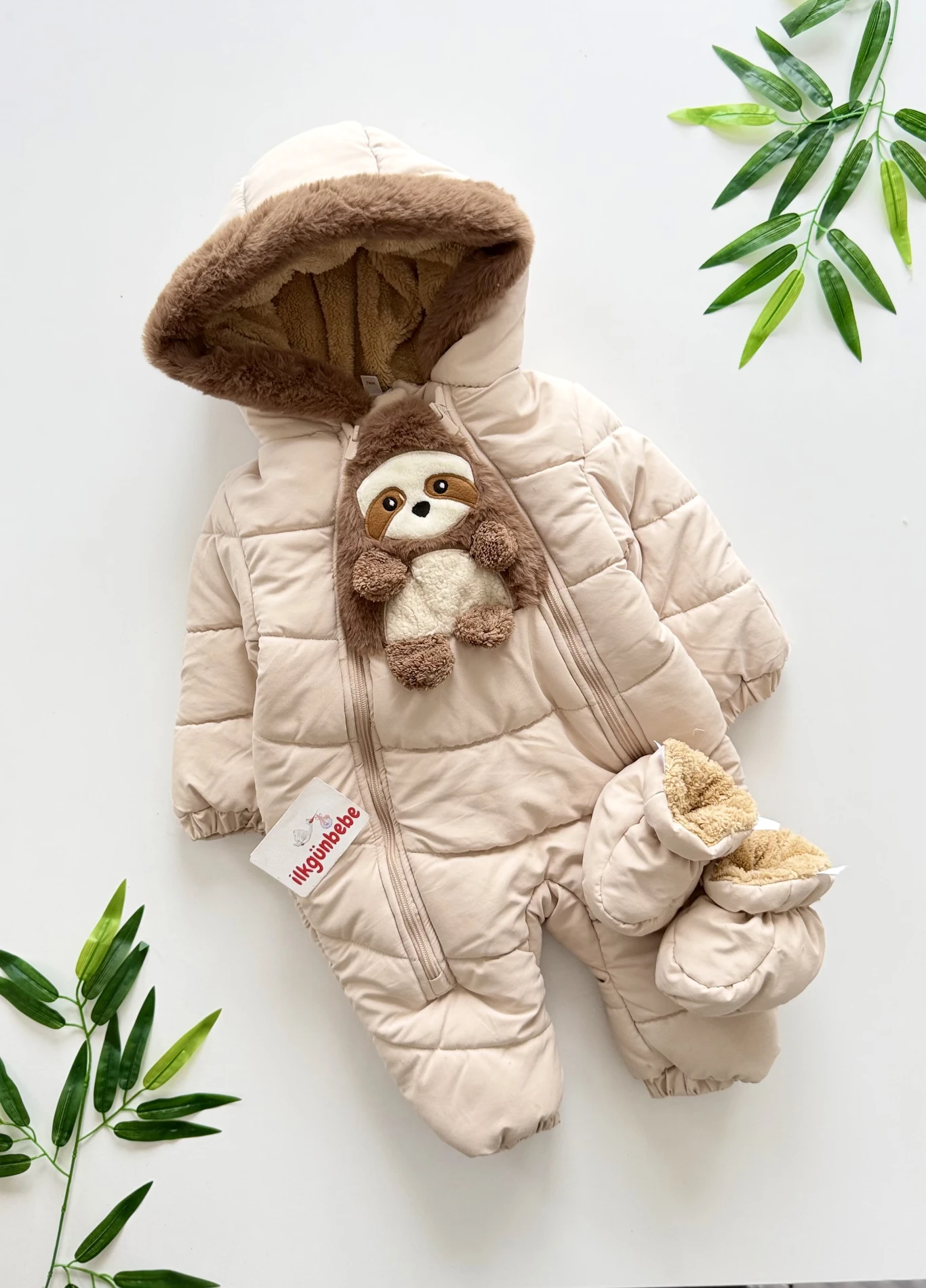 Premium Luxury Tak Çıkar Patikli İçi Polar Kışlık Kozmonot Unisex Tulum