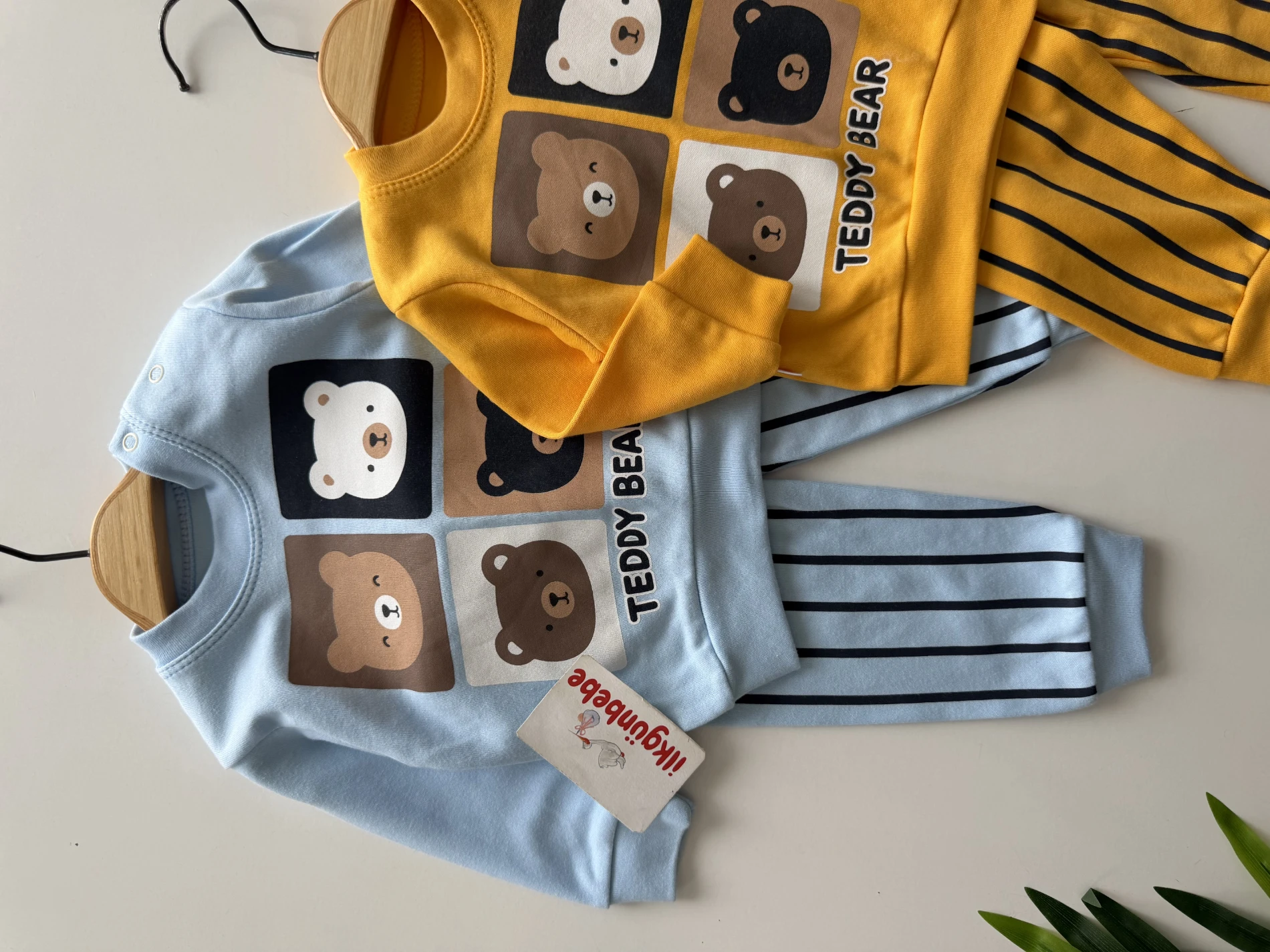 Teddy Bear Çizgili Mevsimlik Takım