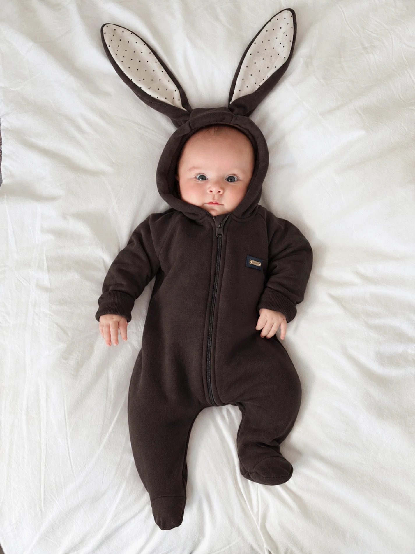 Tavşan Kulaklı Rabbit 3 İp Şardonlu Tulum