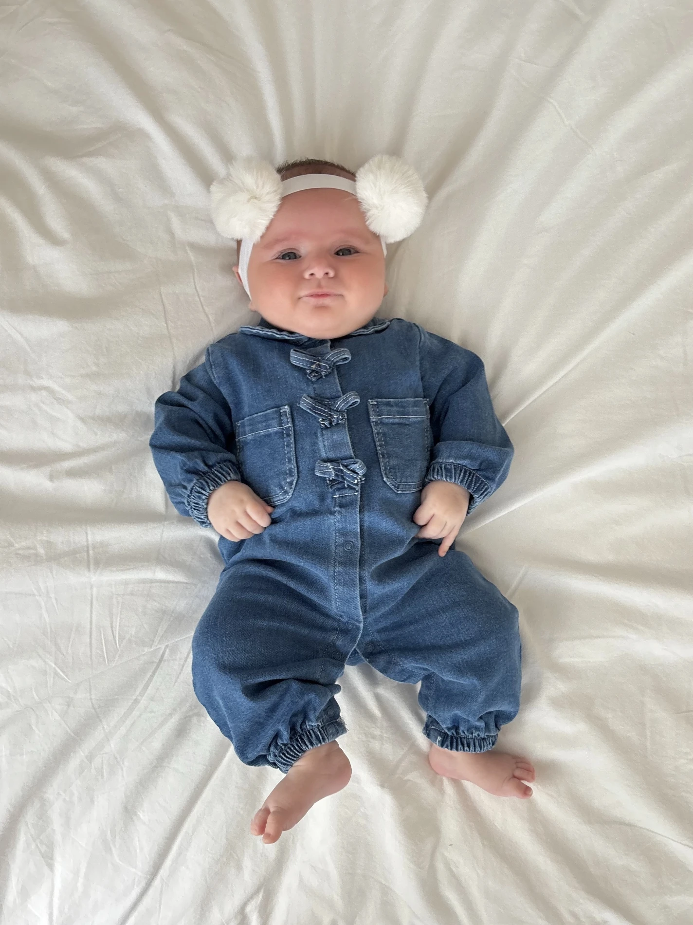 Luna Fiyonk Denim Premium Esnek Kot Tulum